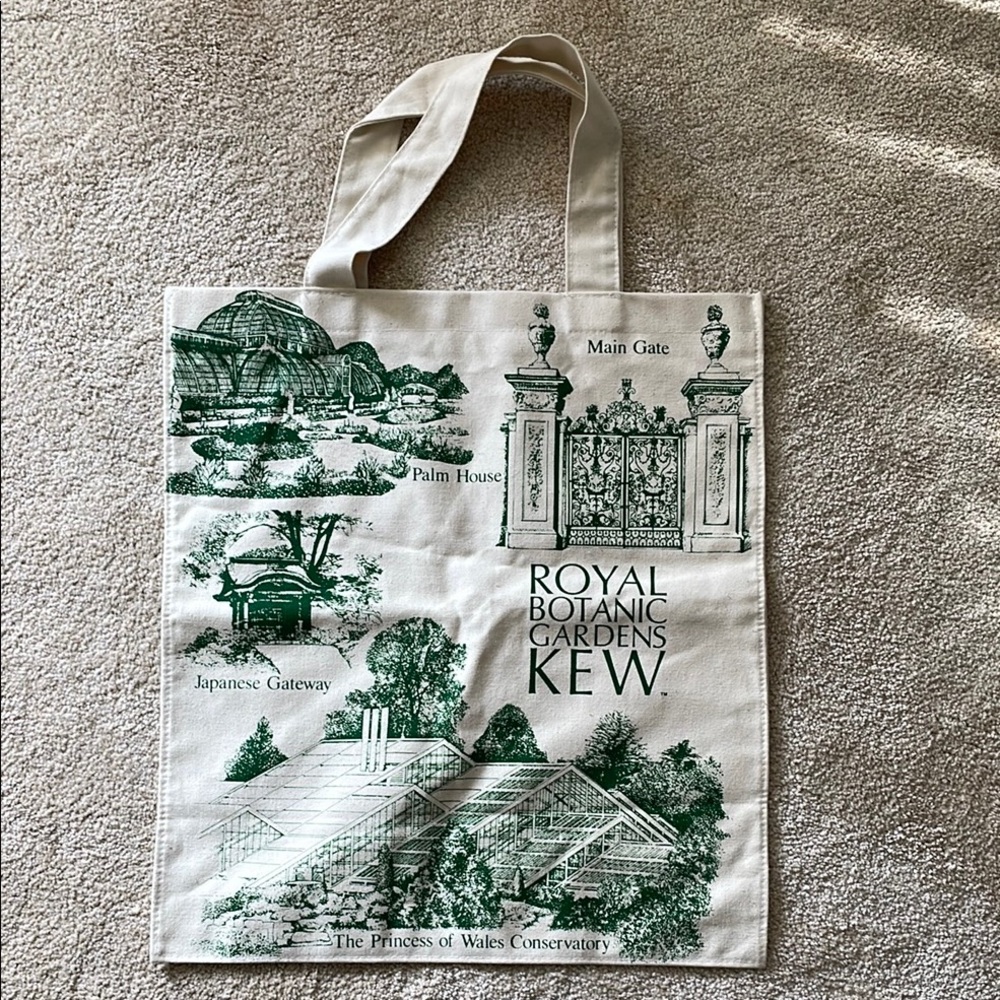 KEW Royal Botanic Gardens cotton canvas tote bag new